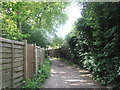 Footpath to Lock Lane in PO20 7BB