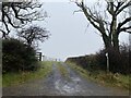 Public footpath towards Llanstephan in Llansteffan Community