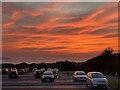 Sunset at Millmoor Way Car Park, Broad Haven in SA62 3JH