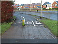 Cycle track by Whittle Avenue, Great Sankey in WA5 3GL