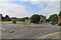 Mini-roundabout, Westmacott Drive in TW14 8SB