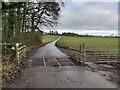 Cattle grid along Gumley Road in LE17 6QD