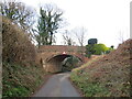 Disused railway bridge near Corfe Mullen in BH21 3EE
