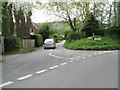 Car branching off for Elsted in GU31 5LD