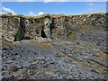 Slate waste in Cwt-y-bugail Quarry in LL24 0RY