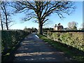 Lane approaching Ercall Park in TF6 6AZ