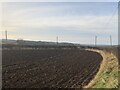 Ploughed field near Morham in EH41 4LS