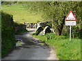 Pulland Bridge and ford on Easter Ground Lane in EX34 8NG