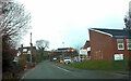 Entrance to Newtown Hospital from Bryn Lane in SY16 3JU