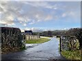 Entrance to Tregaer Farm in LD3 7BQ