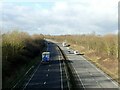A50 from Arleston Lane bridge in DE24 3DA
