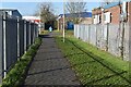 Footpath through West Portway Industrial Estate in SP10 3LU