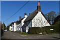 Whitewashed cottages, Chalkcroft Lane in SP11 0RD