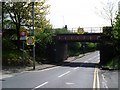 Railway bridge at Drumchapel Station in G15 6TG