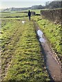 Footpath alongside farmland in NP26 3AA