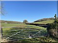 Farm gate and public footpath in NP26 3AL