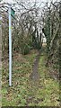 Minor footpath in South Hiendley in S72 9AX