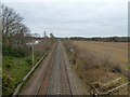 Railway towards Warrington in WA12 8DG