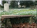 St Mary, Westwell: Diamond Jubilee bench (i) in OX18 4JT