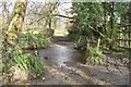 Ford and footbridge at Mill Lane in Bourton (Dorset)