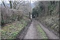 Footpath on track south of Penselwood in BA9 8LJ