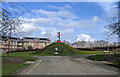 Sculpture on roundabout near Open University campus in MK7 6JB
