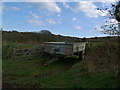 Farm trailer blocking field gateway in TR16 6RS