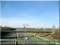 Crossing the M6 Toll Motorway south of Cannock in WS11 0FB