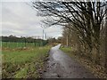 Tarmac route past playing field near Bradeley in ST6 8HB