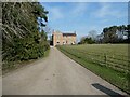 Approaching Jacobean style country house, Halghton Hall in LL13 0BN