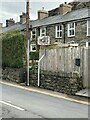 Traffic mirror on Manod Road, Congl-y-Wal in Ffestiniog Community
