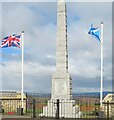 Shieldhill War Memorial, on Main Street in FK1 2BJ