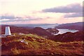 View over Tarbert from Cnoc a' Bhuic in PA29 6YN