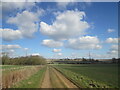 Track passing Bottom Farm in Little Gidding