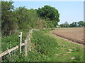 Footpath by the edge of Hopton Fen in IP22 2RA