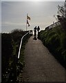 Walking up the cliff, Clacton-On-Sea in CO15 6AP