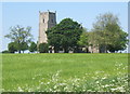 Springtime view of St Mary's Church, Market Weston in IP22 2NX