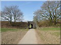 Railway underpass for path in WA12 8DG