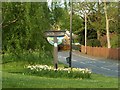 White Colne's village sign in CO6 2QN