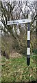 Direction Sign - Signpost at the end of Brignall Lane in Brignall