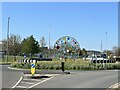 Sculpture on the roundabout in Chilton (Vale of White Horse)
