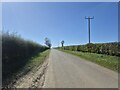 Minor road towards Normanby le Wold in LN7 6SS