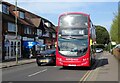 RATP bus on Waterloo Road, Epsom in KT19 8ST
