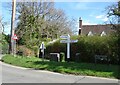 Fingerpost on High Road, Chipstead in CR5 3NS