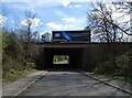 M25 Motorway bridge over Markedge Lane in RH2 0TA