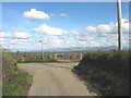 Road junction in the village of Llangristiolus in LL62 5PR