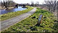 Leeds and Liverpool Canal heading towards Oliver Ings Bridge in Reedley Hallows