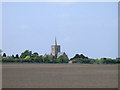 Thriplow Church across the fields in SG8 7RE