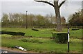 Landscaped traffic island on St Luke's Way, Runwell in SS11 7PU