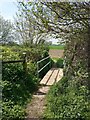 Footbridge on Wix Footpath 29 in CO11 2SN